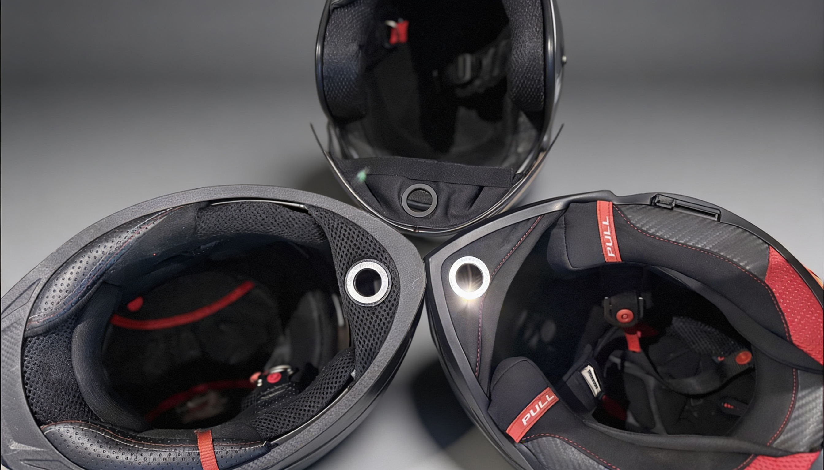 Magnetic mount fitted to the helmet